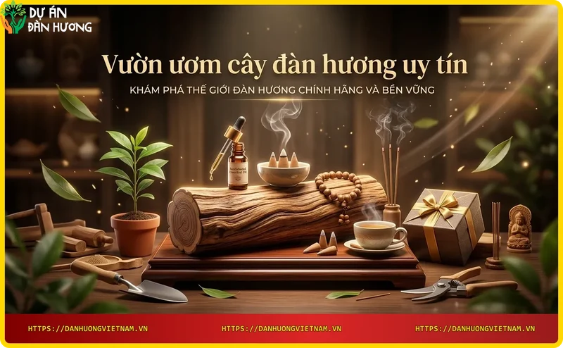 Khu vườn ươm cây đàn hương uy tín với cây giống xanh tốt
