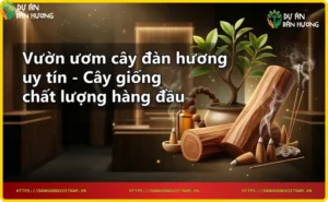 Khu vườn ươm cây đàn hương uy tín với cây giống xanh tốt