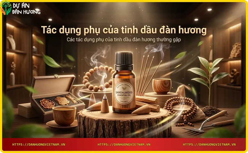 Kích ứng da do tinh dầu đàn hương nguyên chất