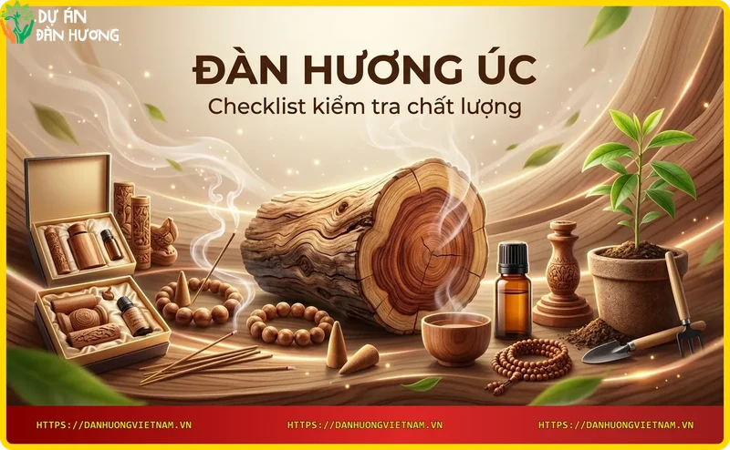 Kiểm tra chất lượng gỗ đàn hương Úc bằng kính lúp