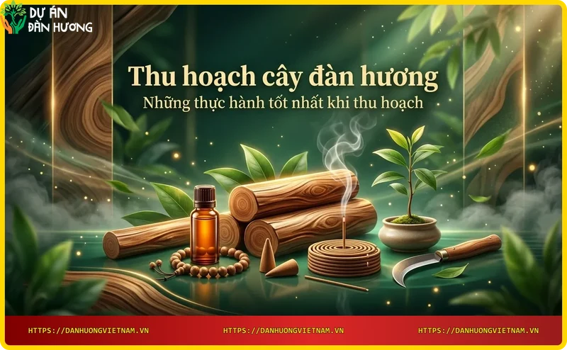Kỹ thuật thu hoạch cây đàn hương bằng tay chính xác