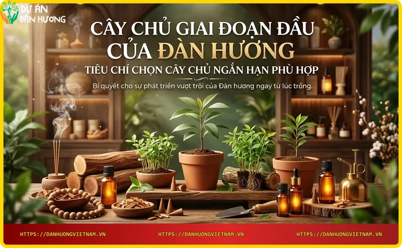 Kỹ thuật trồng cây chủ ngắn hạn cho đàn hương - khoảng cách hợp lý