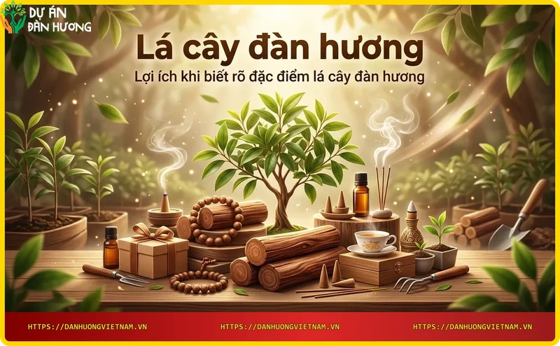 Lá cây đàn hương - lợi ích nhận dạng và trồng trọt