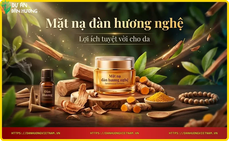 Làn da sáng mịn sau khi sử dụng mặt nạ đàn hương nghệ