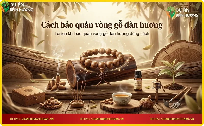 Lợi ích bảo quản vòng gỗ đàn hương: thơm lâu, bền đẹp