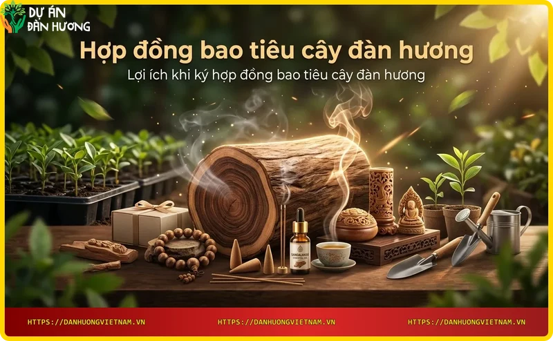 Lợi ích tài chính từ hợp đồng bao tiêu cây đàn hương