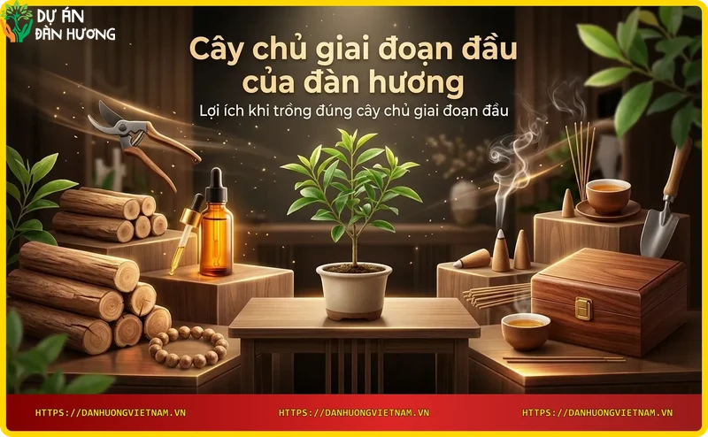 Lợi ích trồng cây chủ đúng cách - vườn đàn hương phát triển vượt trội