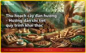 Mặt cắt gỗ đàn hương chất lượng cao với vân gỗ và tinh dầu