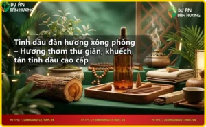Máy khuếch tán tinh dầu đàn hương với làn sương thơm