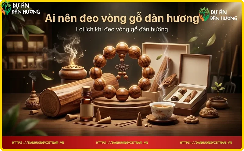 Người đeo vòng gỗ đàn hương thiền định