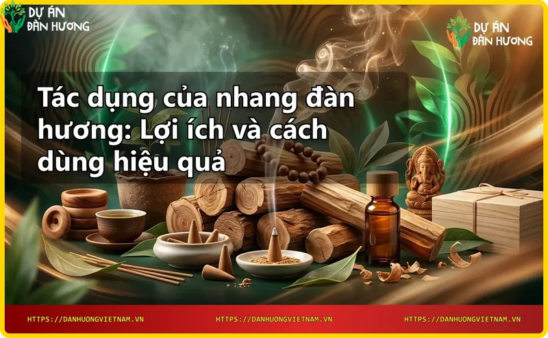 Nguyên liệu gỗ đàn hương và nhang đàn hương tự nhiên
