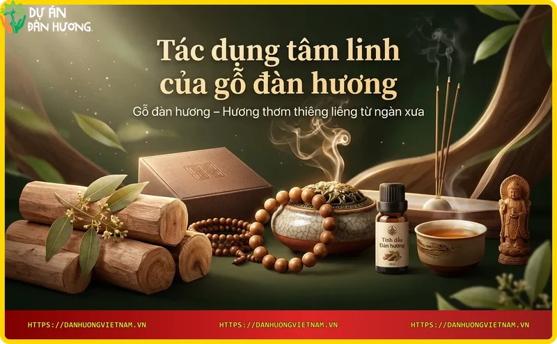 Nhang đàn hương cháy trong lư đồng cổ, tạo khói thơm thanh tịnh không gian thờ cúng