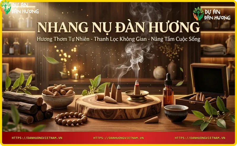 Nhang nụ đàn hương nguyên chất từ gỗ đàn hương thiên nhiên