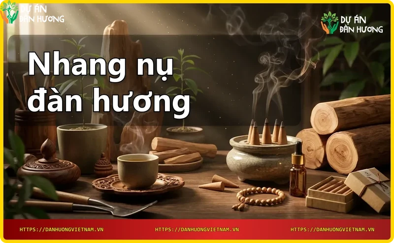 Nhang nụ đàn hương nguyên chất từ gỗ đàn hương thiên nhiên