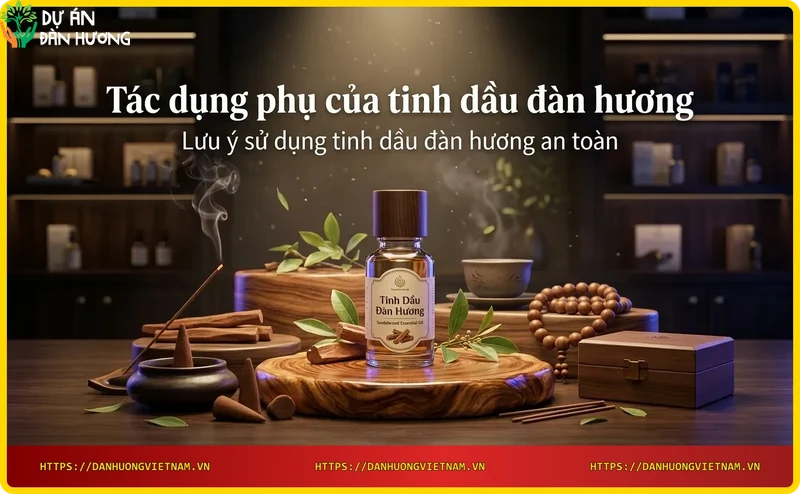 Pha loãng tinh dầu đàn hương với dầu nền trước khi sử dụng