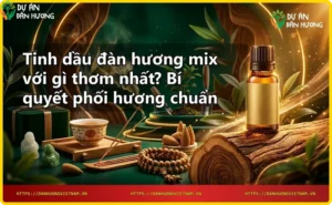 Quá trình phối tinh dầu đàn hương với các loại tinh dầu khác