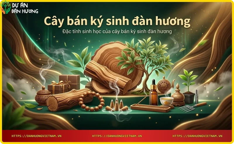 Rễ cây bán ký sinh đàn hương với giác mút bám vào rễ cây chủ