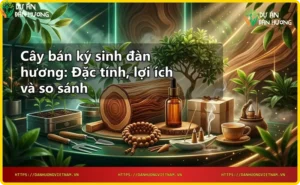Rễ cây bán ký sinh đàn hương với giác mút bám vào rễ cây chủ