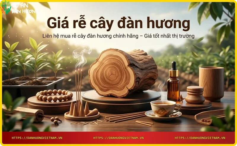 Rễ cây đàn hương đóng gói cao cấp - Sẵn sàng giao hàng