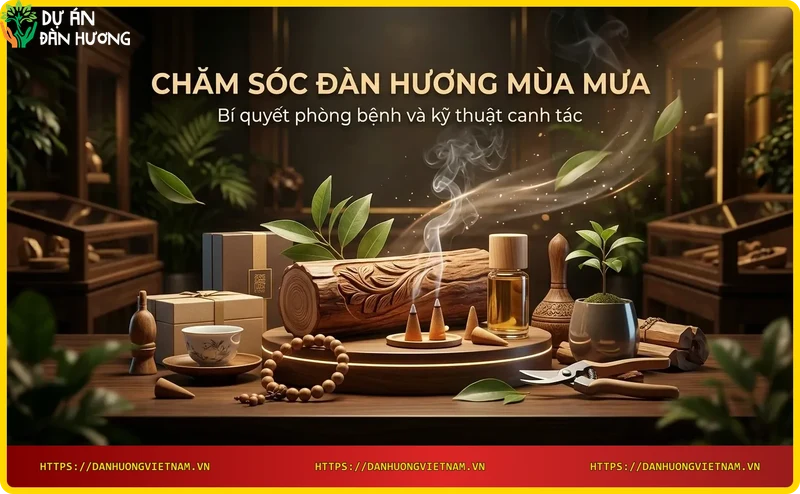 Rễ cây đàn hương được thoát nước tốt trong mùa mưa