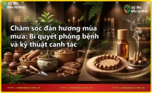 Rễ cây đàn hương được thoát nước tốt trong mùa mưa