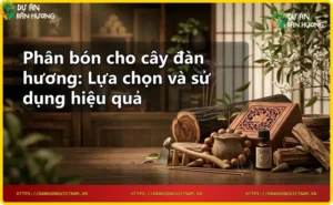 Rễ cây đàn hương hấp thụ dinh dưỡng từ phân bón hữu cơ