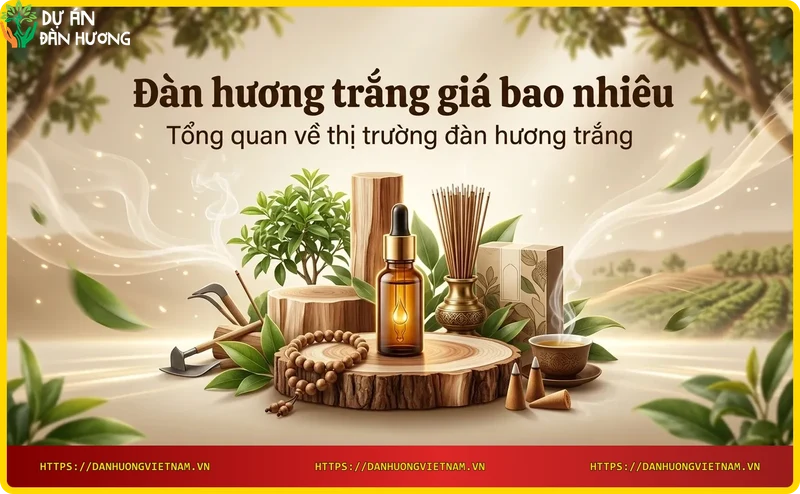 Rừng đàn hương trắng xanh tốt dưới ánh nắng ban mai – hình ảnh tổng quan về thị trường đàn hương trắng