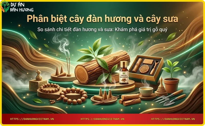 Sản phẩm từ gỗ đàn hương (tinh dầu, nhang, tượng) và gỗ sưa (bàn ghế, đồ mỹ nghệ)