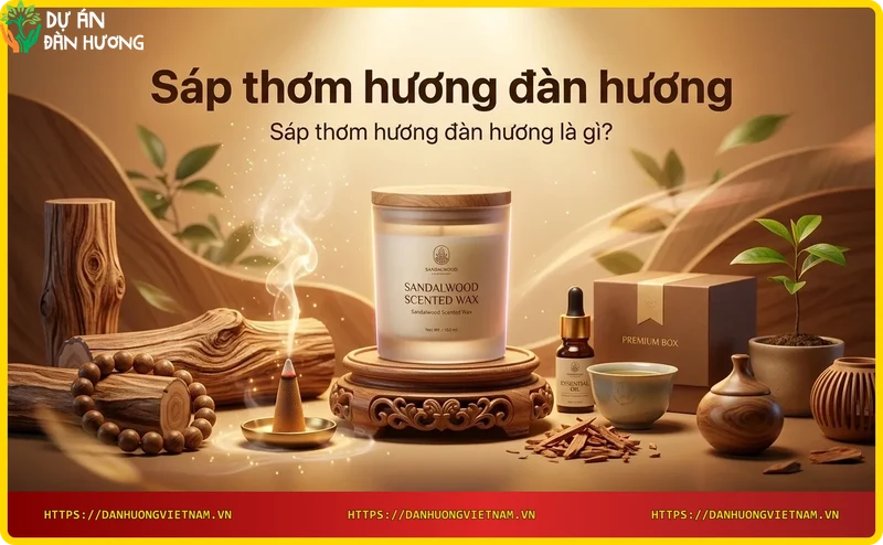 Sáp thơm hương đàn hương từ tinh dầu sandalwood nguyên chất