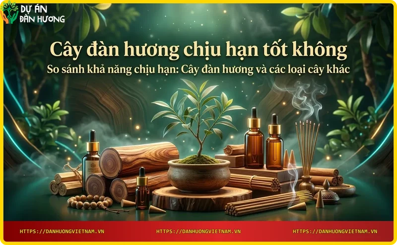 So sánh bộ rễ cây đàn hương với các loại cây keo và cây ăn quả