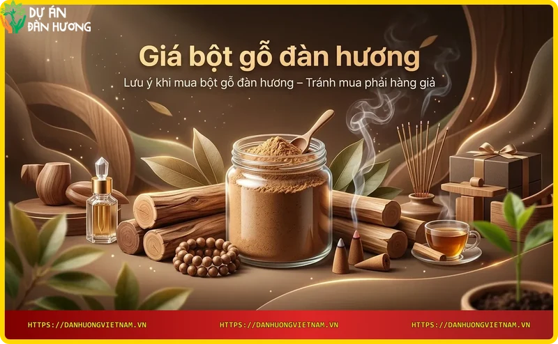 so-sanh-bot-dan-huong-that-vang-min-va-gia-xin-mau-von-cuc So sánh bột đàn hương thật (vàng mịn) và giả (xỉn màu, vón cục)