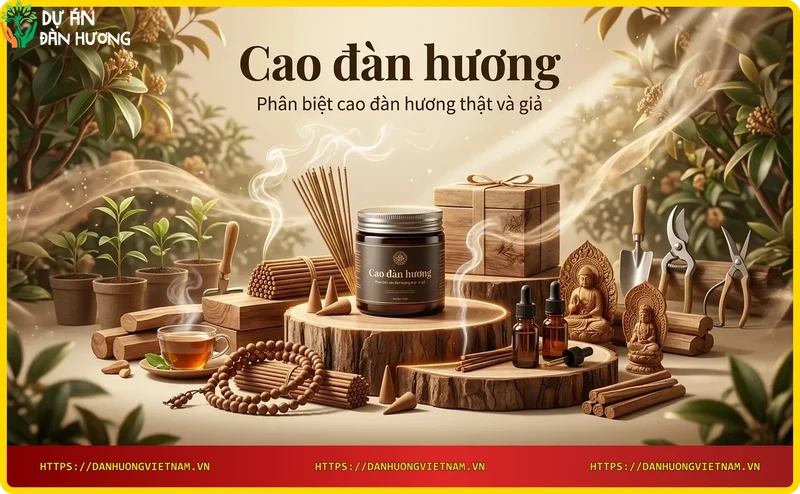 So sánh cao đàn hương thật và giả với nước và lửa