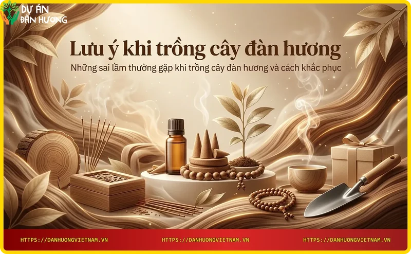 So sánh cây đàn hương trồng đúng mật độ và trồng quá dày