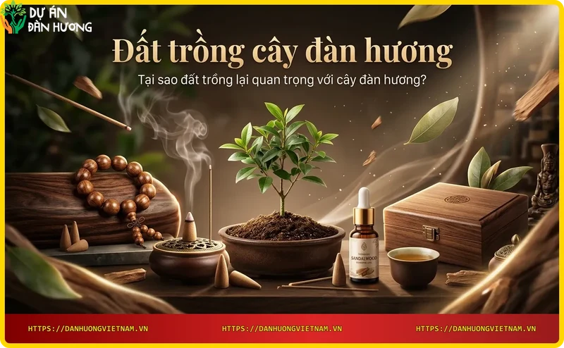 So sánh đất trồng tốt và đất xấu cho cây đàn hương