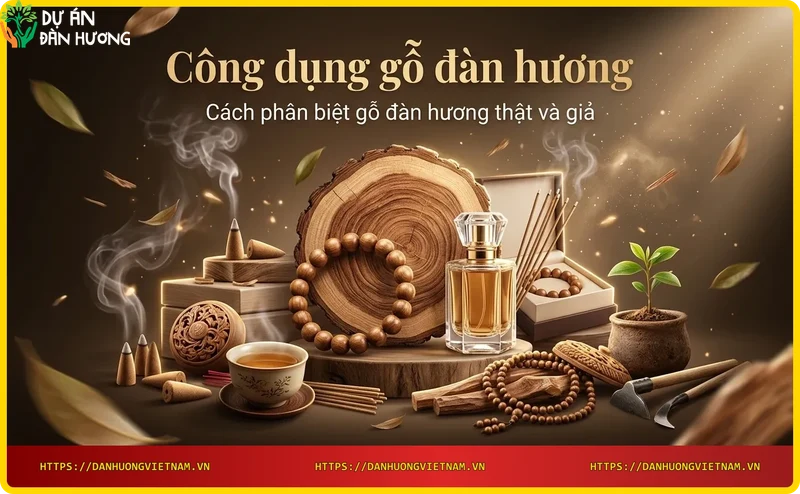 So sánh gỗ đàn hương thật và giả