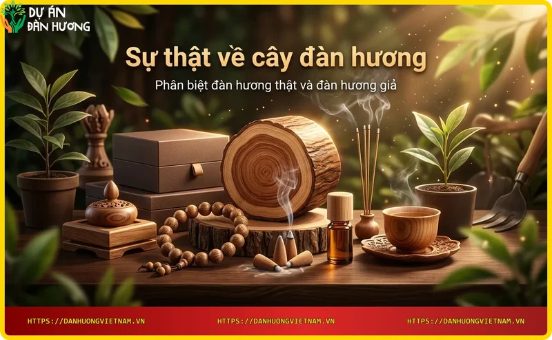 So sánh gỗ đàn hương thật và gỗ đàn hương giả