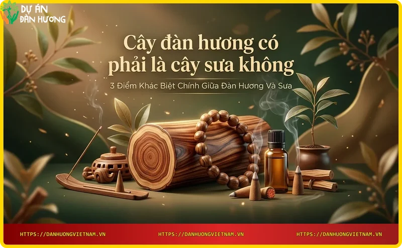 So sánh lá cây đàn hương và lá cây sưa