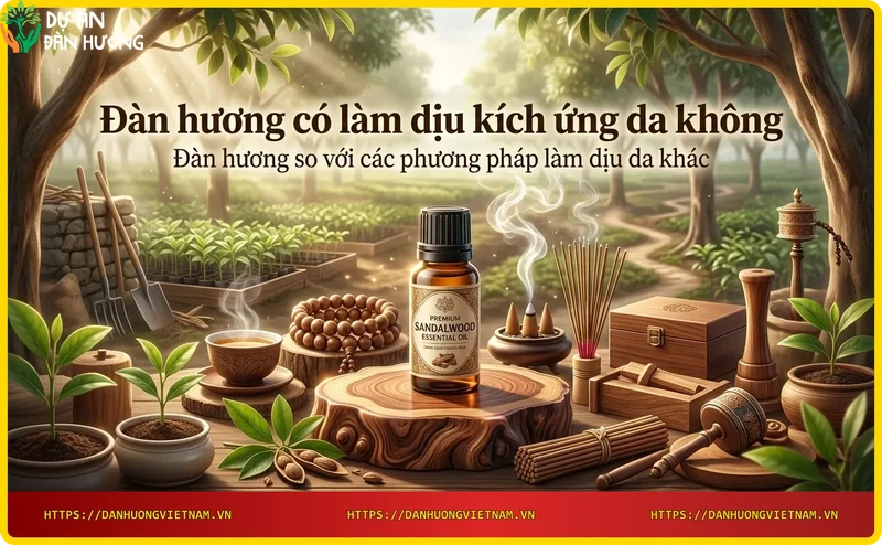 So sánh tinh dầu đàn hương tự nhiên với kem chống viêm hóa học