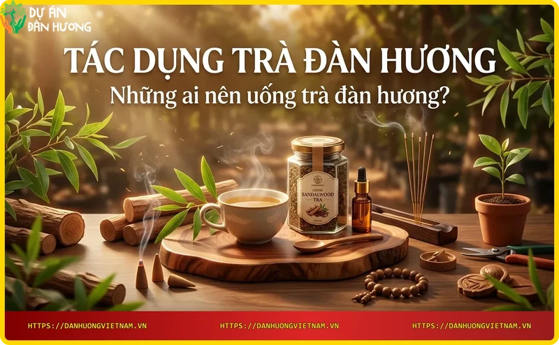tach-tra-dan-huong-am-ap-ben-canh-go-dan-huong-va-la-xanh Tách trà đàn hương ấm áp bên cạnh gỗ đàn hương và lá xanh