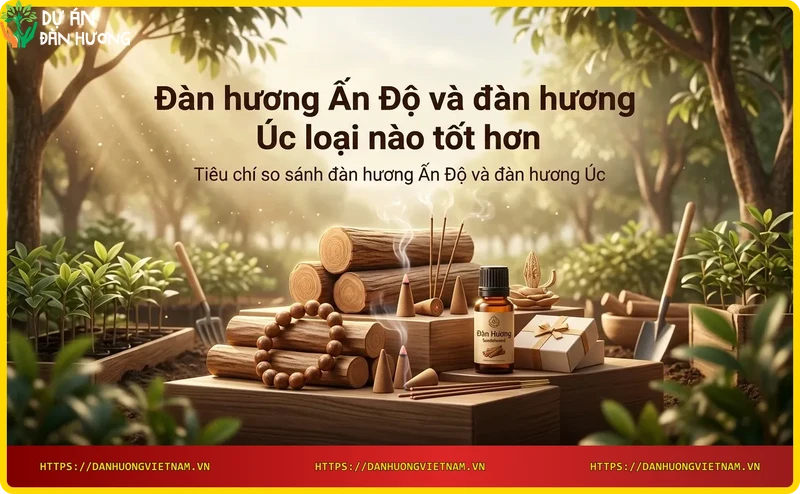 Tiêu chí so sánh đàn hương Ấn Độ và đàn hương Úc