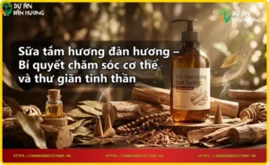 Tinh dầu đàn hương trên da, dưỡng ẩm và thư giãn