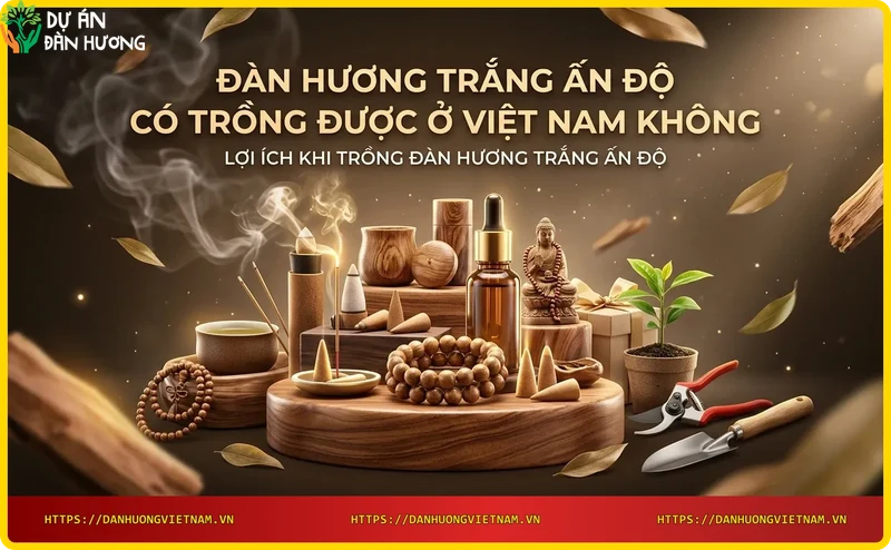 Tinh dầu và gỗ đàn hương trắng giá trị cao