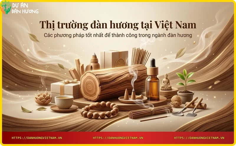 Trang trại đàn hương hiện đại với hệ thống tưới nhỏ giọt