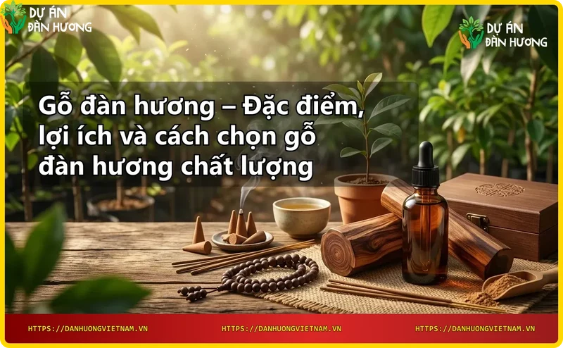 Vân gỗ đàn hương đẹp tự nhiên, màu vàng nâu sang trọng