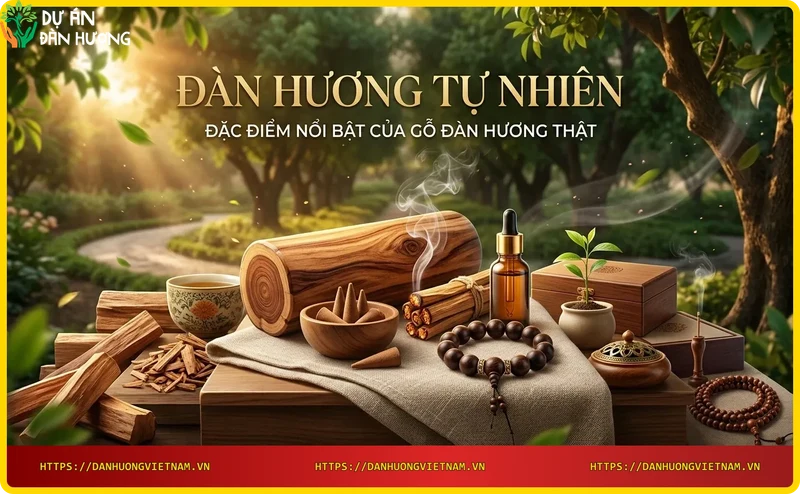 Vân gỗ đàn hương thật tự nhiên