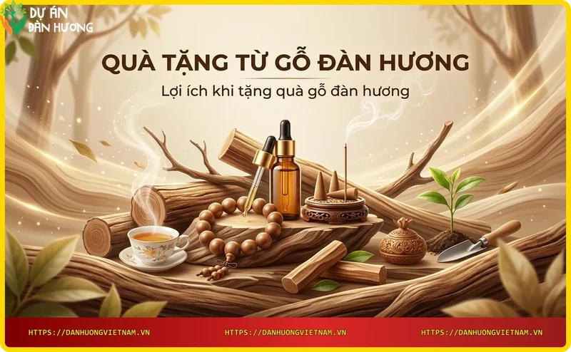 Vòng tay gỗ đàn hương trên tay người đeo