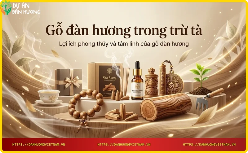 Vòng tay gỗ đàn hương và trầm hương tạo không gian tĩnh tâm