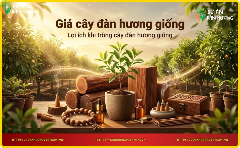 Vườn ươm cây đàn hương phát triển xanh tốt