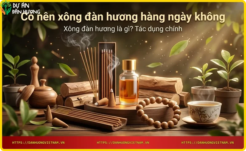 Xông đàn hương với tinh dầu và gỗ đàn hương - Tác dụng chính