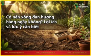 Xông đàn hương với tinh dầu và gỗ đàn hương - Tác dụng chính